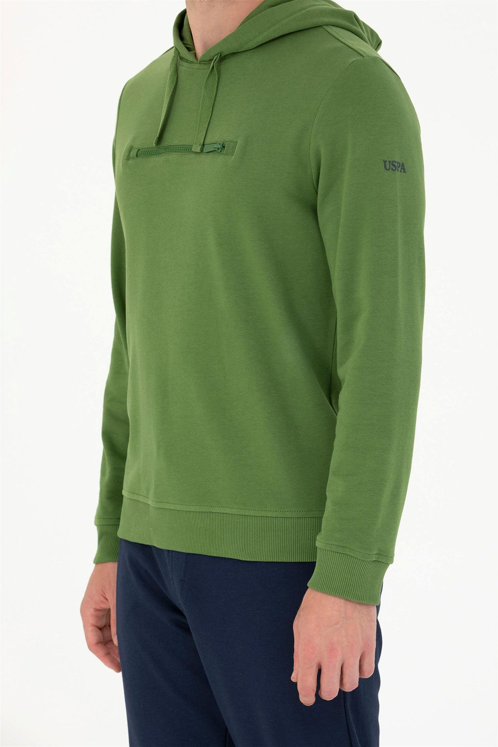 U. S. Polo Assn Мужская зеленая толстовка с капюшоном - U.s. polo assn фото 6