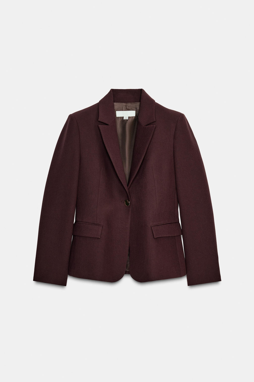 FITTED BLAZER WITH SHOULDER PADS - Zara фото 5