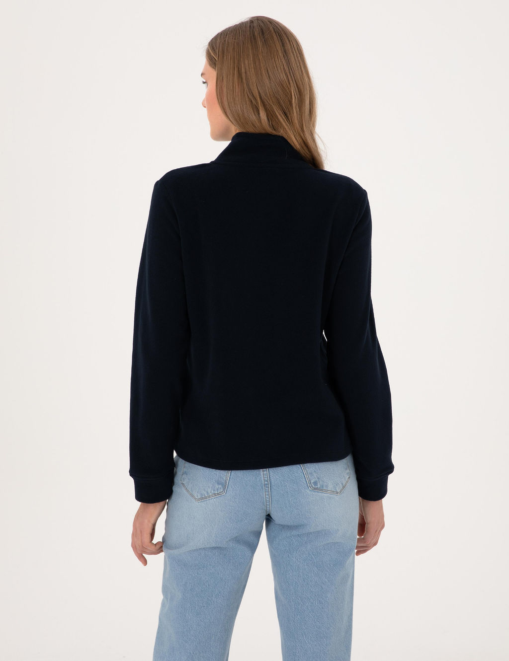Lacivert Comfort Fit Sweatshirt