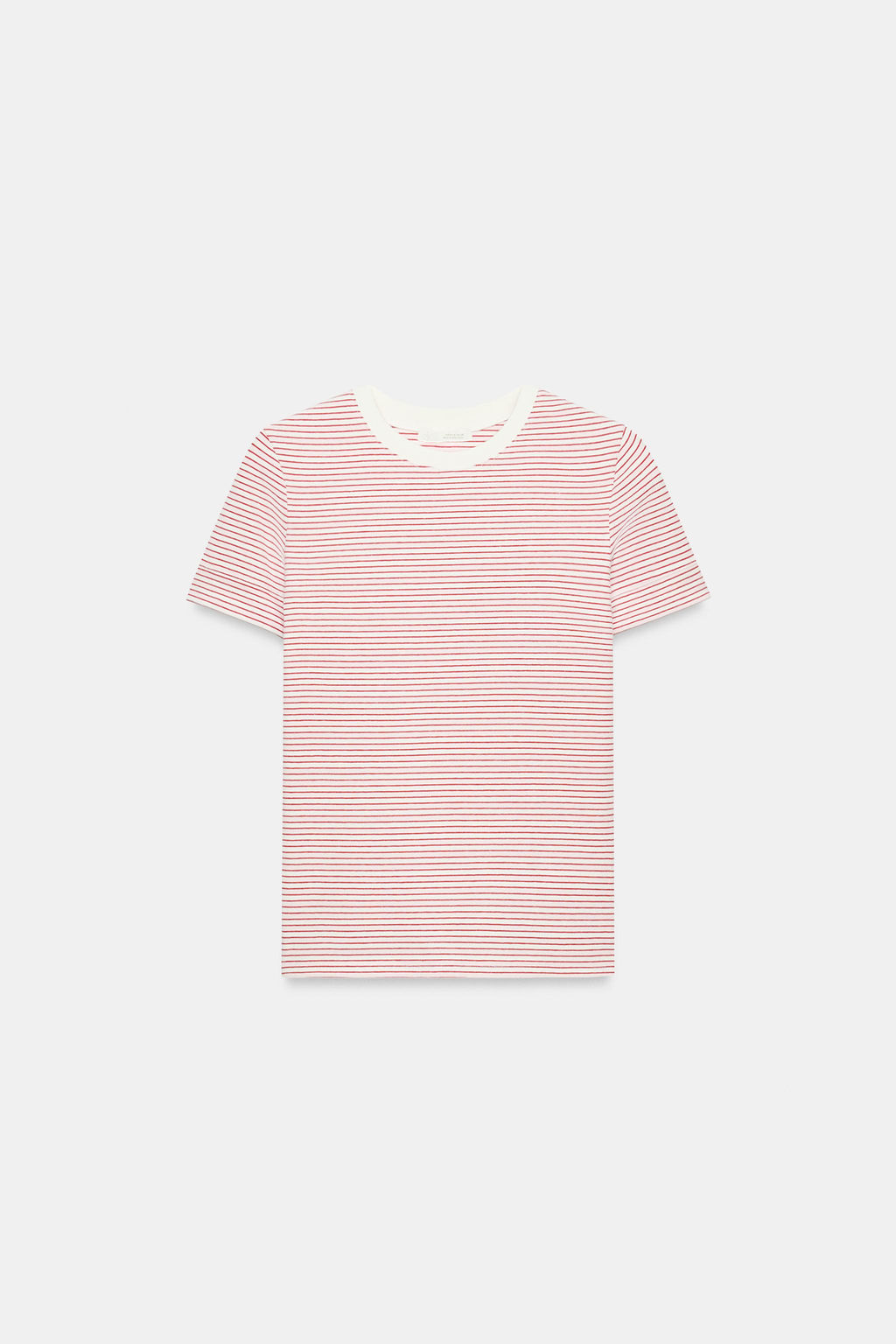 CAMISETA MINIMAL MANGA CORTA / Raya Roja
