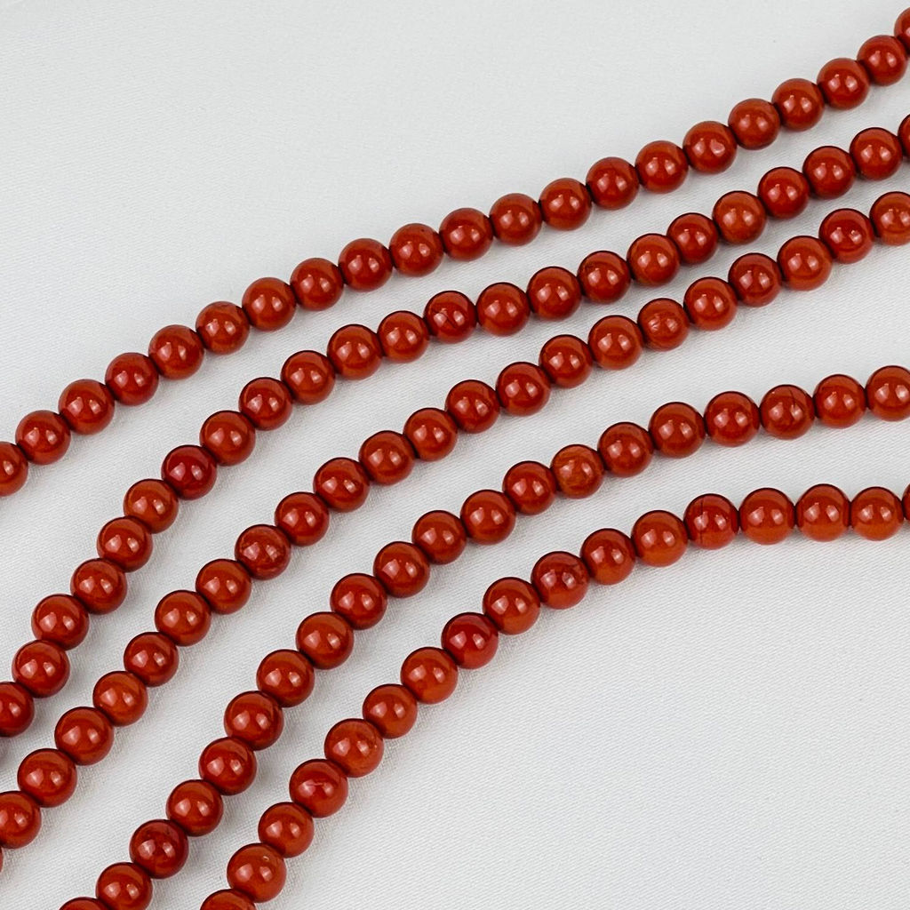 Бусины для украшений из красной Яшмы - Радуга самоцветов фото 4