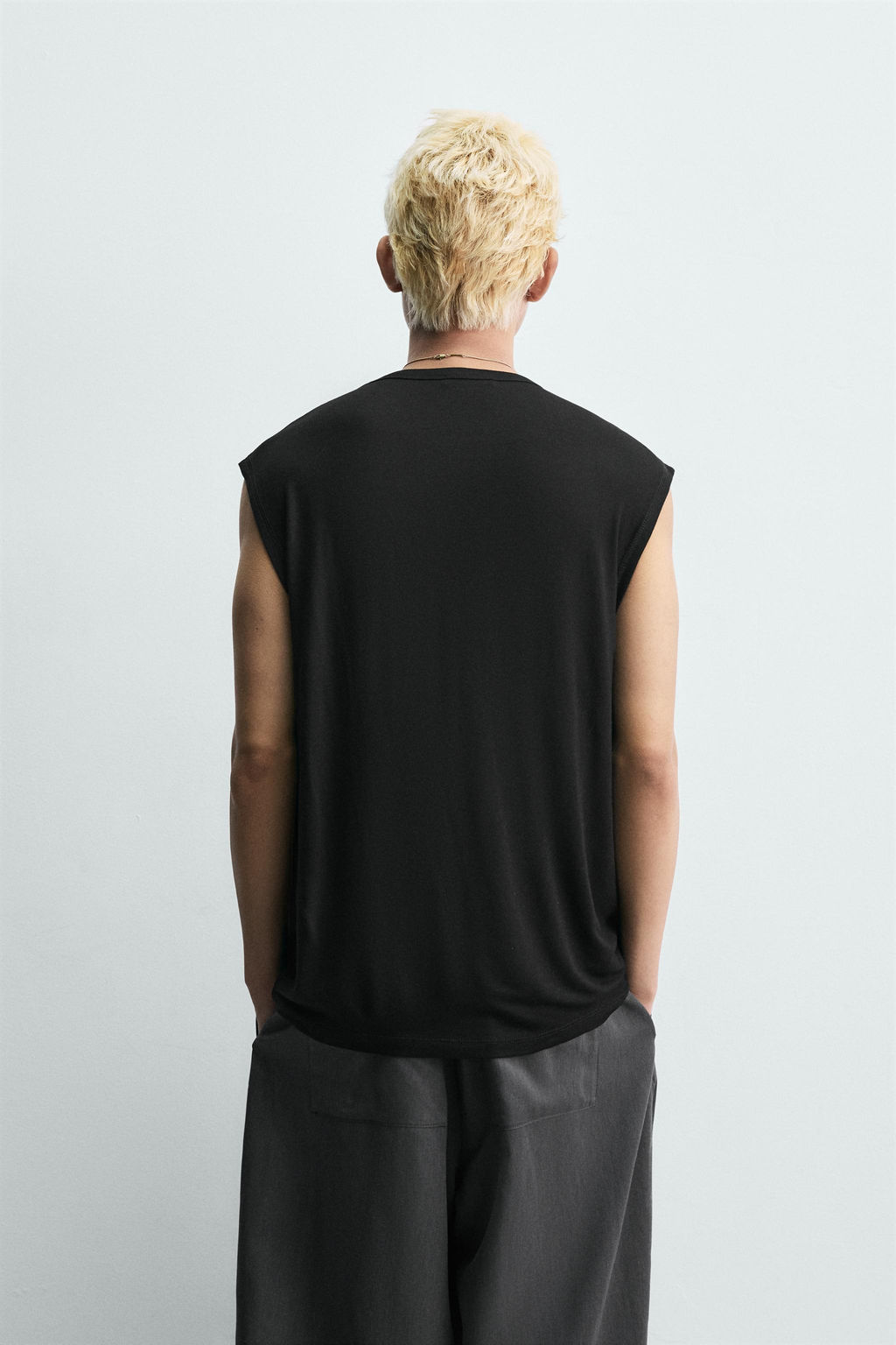 CAMISA TANK RELAXED FIT 100% BAMB? / Negro - Zara фото 3