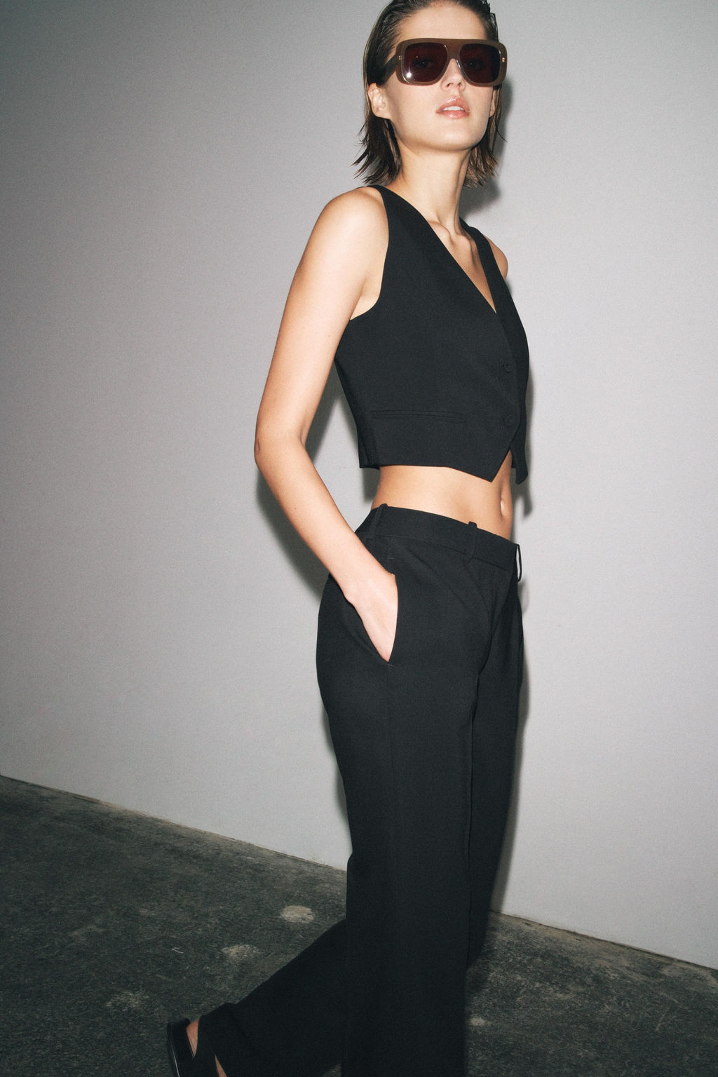 ZW COLLECTION STRAIGHT-LEG TROUSERS - Zara фото 12