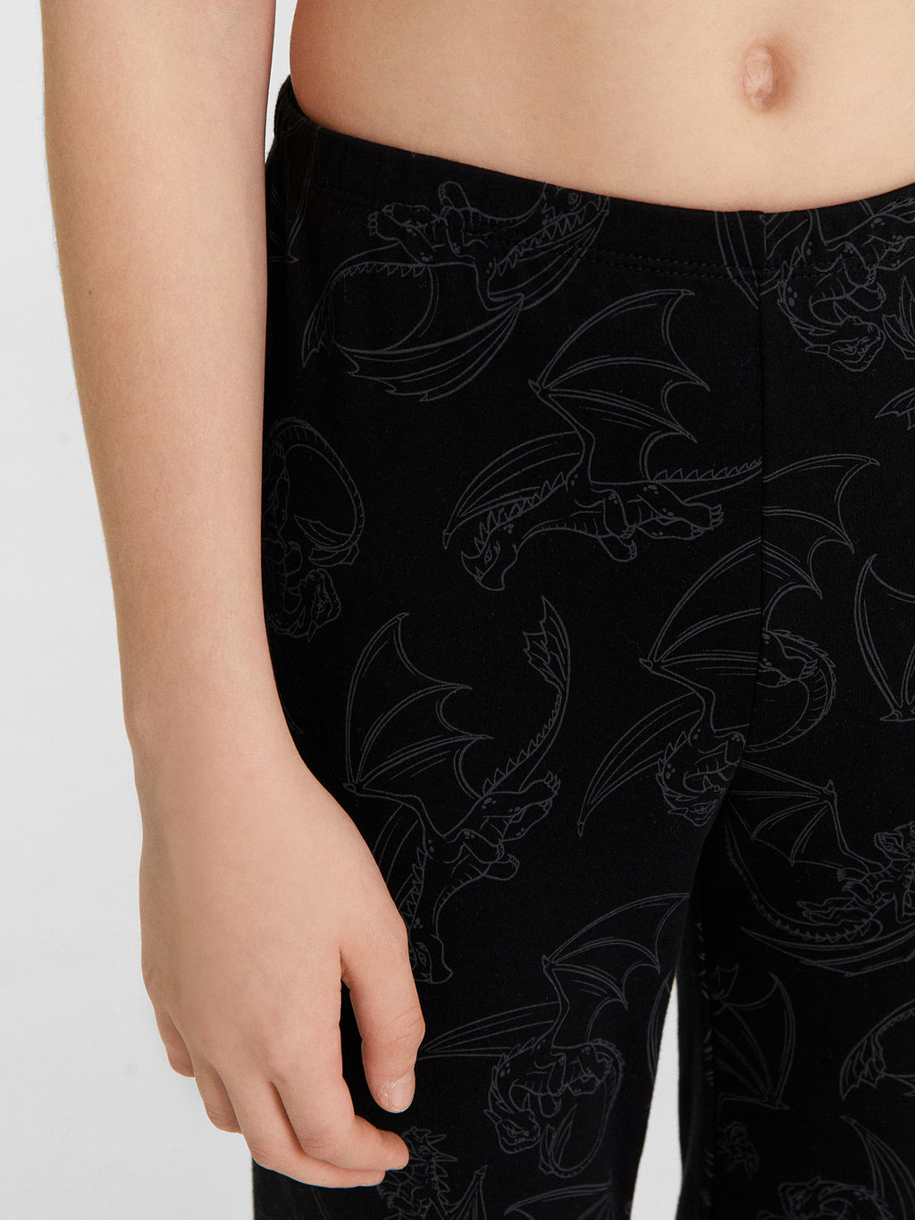 Комплект домашний для мальчиков черный с принтом драконы - Mark formelle фото 8