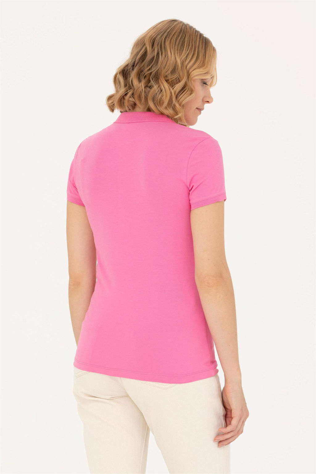 Kad_n Pembe Polo Yaka Ti__rt - U.s. polo assn фото 5