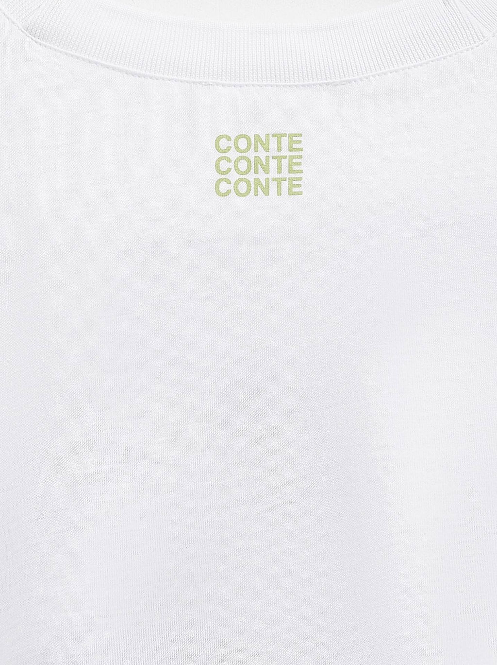 CONTE Футболка с манжетами и вышивкой As it was LD 2679 white-pantera