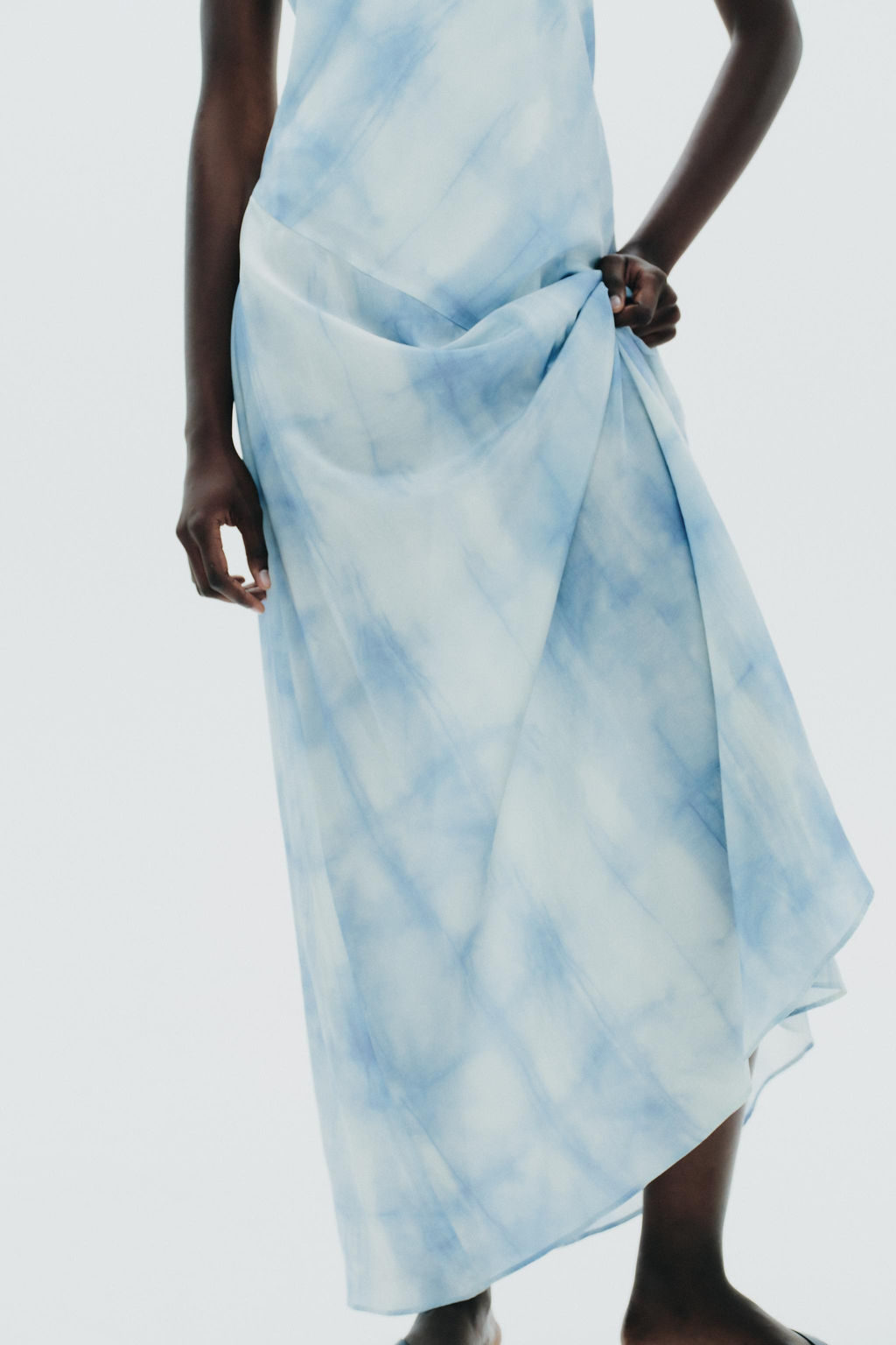 HALTER TIE-DYE DRESS - Zara фото 15
