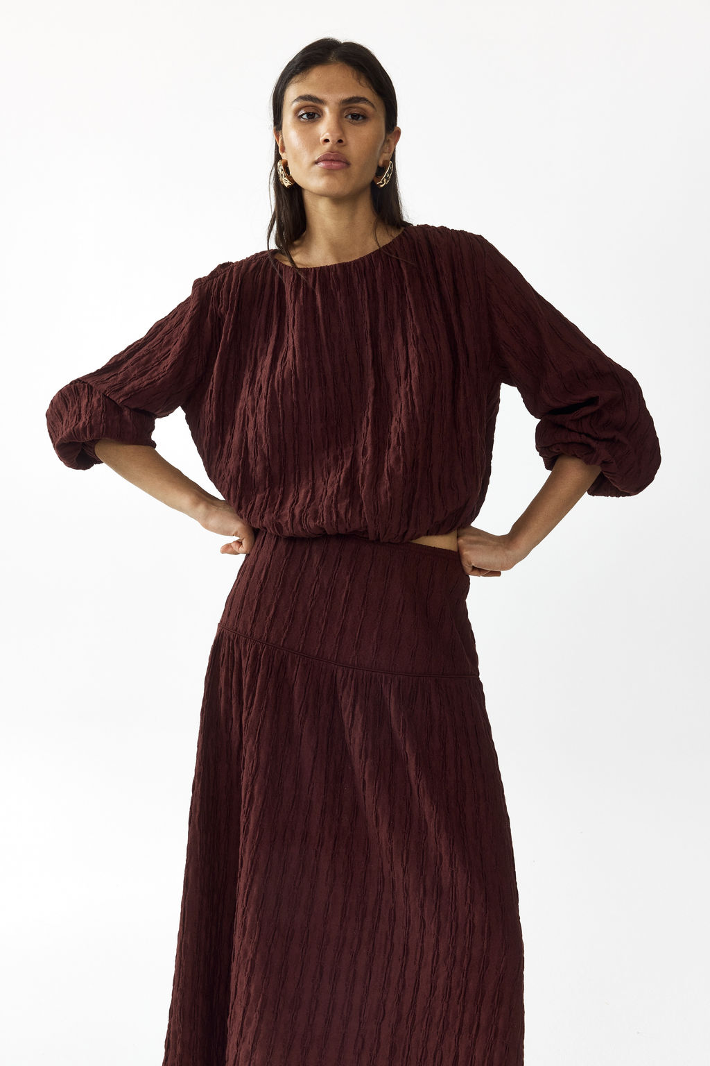 Top con mangas globo - H&m фото 3