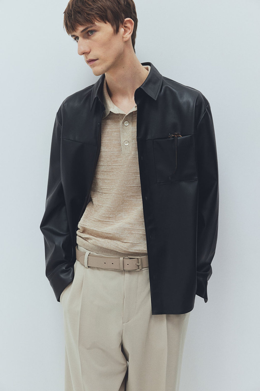 Polo en punto fino Regular Fit - H&m фото 2