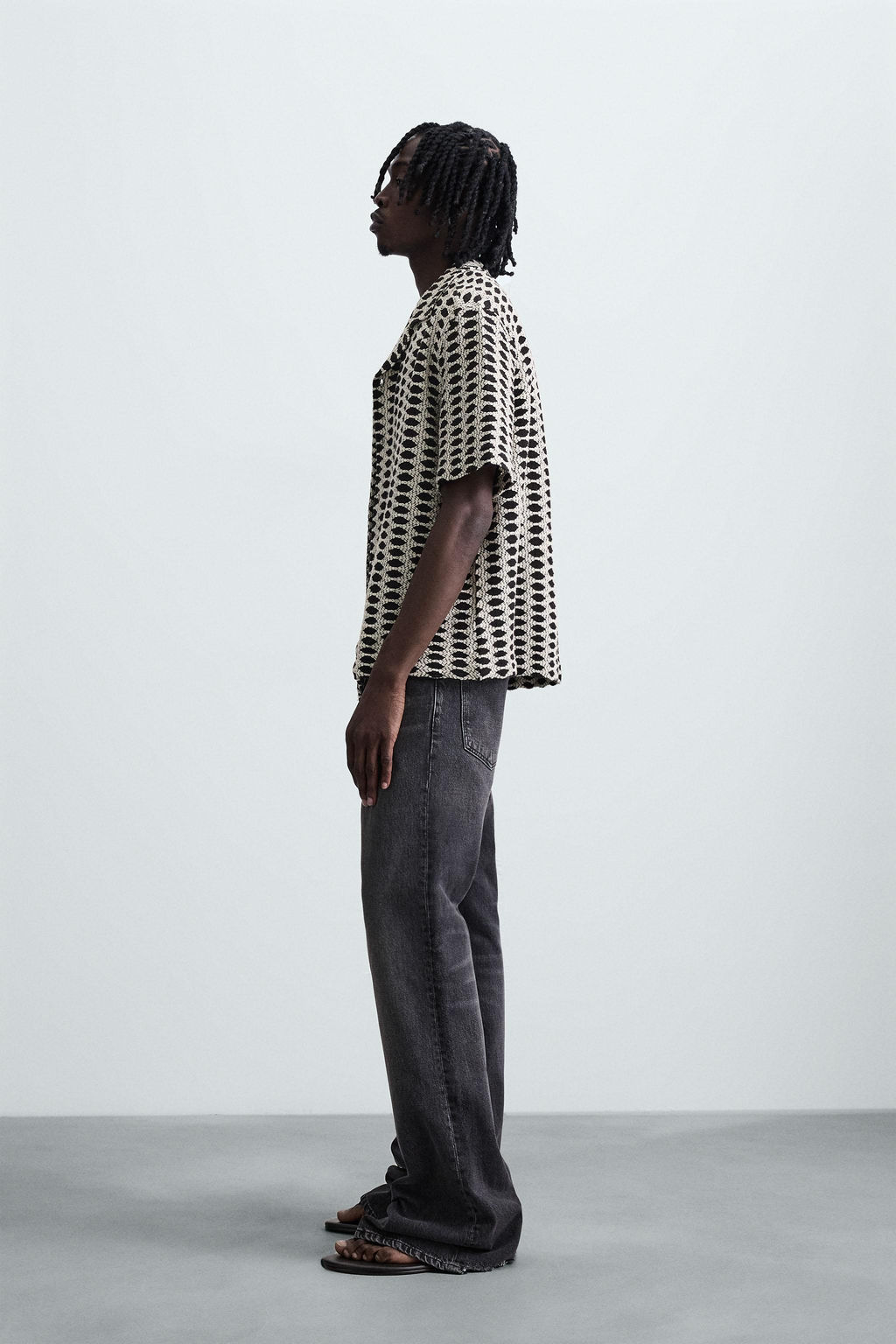 CONTRAST JACQUARD SHIRT - Zara фото 18