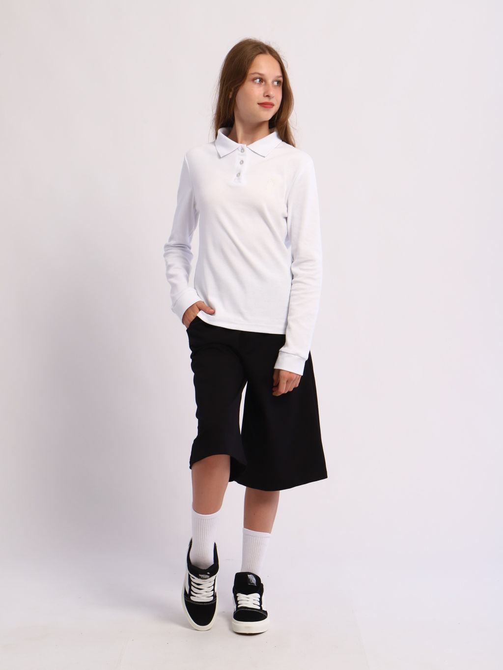 Футболка-поло София белый - Ладошки фото 4