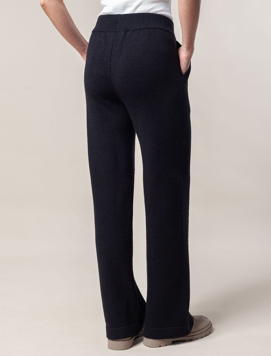 VILATTE / Прямые брюки из пряжи с кашемиром  фото 3