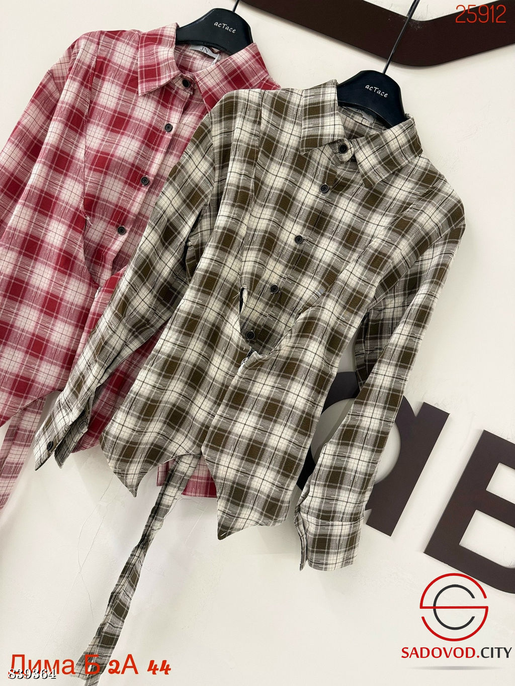 Рубашки женская в клетку - Bruno фото 5