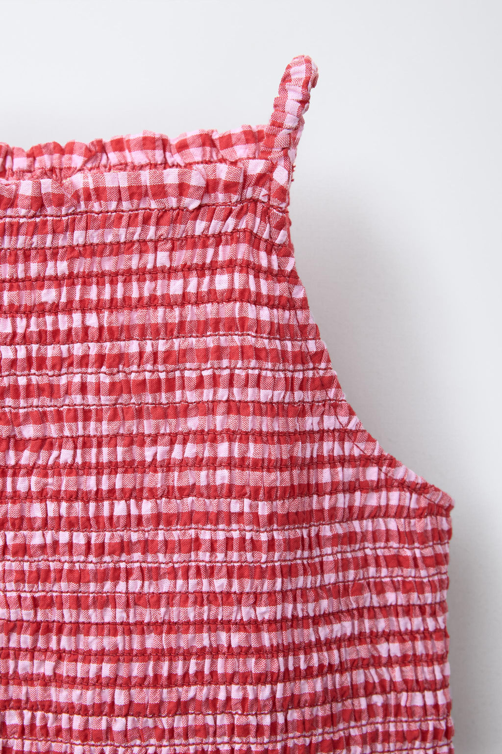 GINGHAM HALTER TOP - Zara фото 3