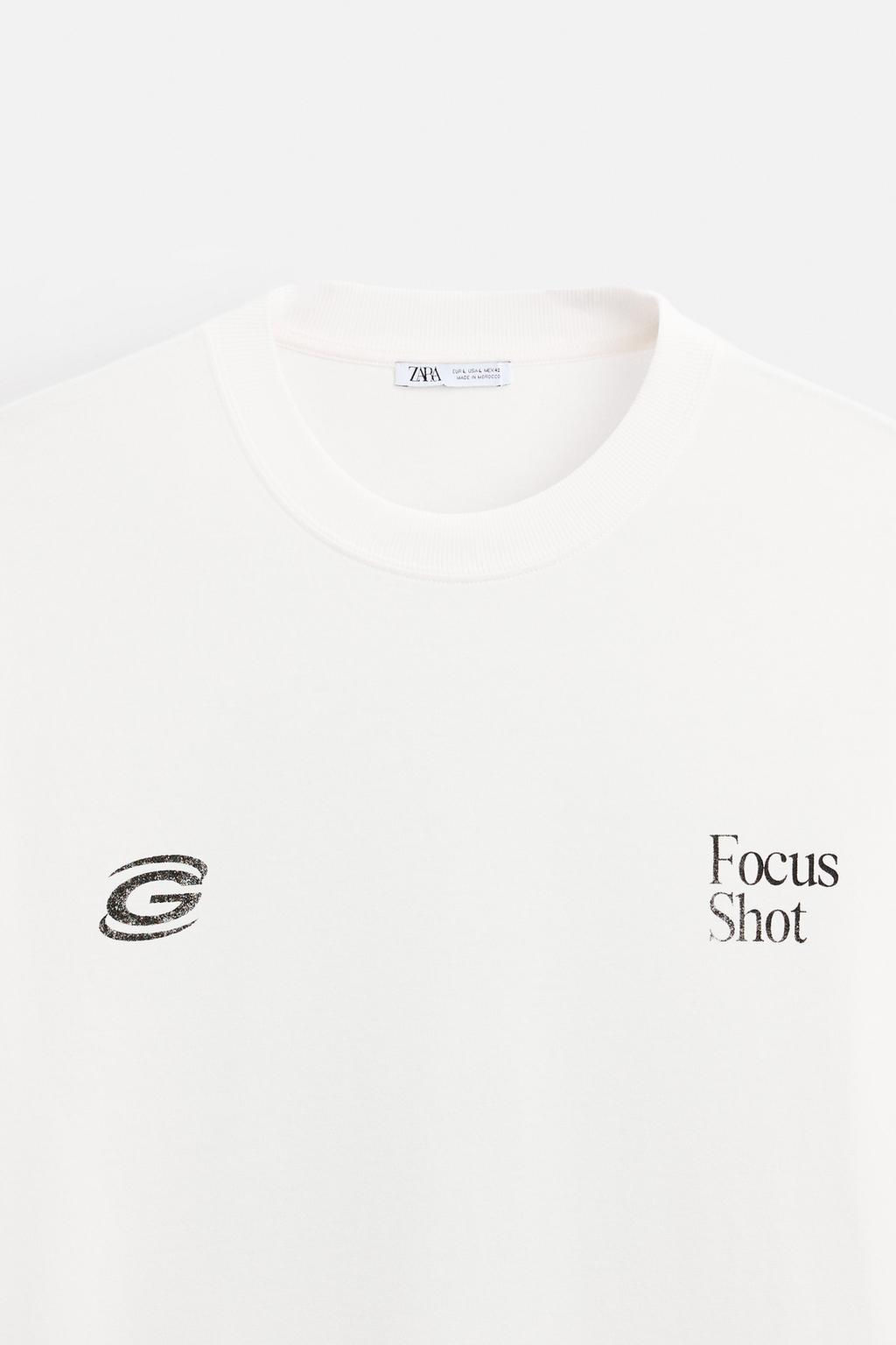 CONTRAST PRINTED T-SHIRT - Zara фото 8