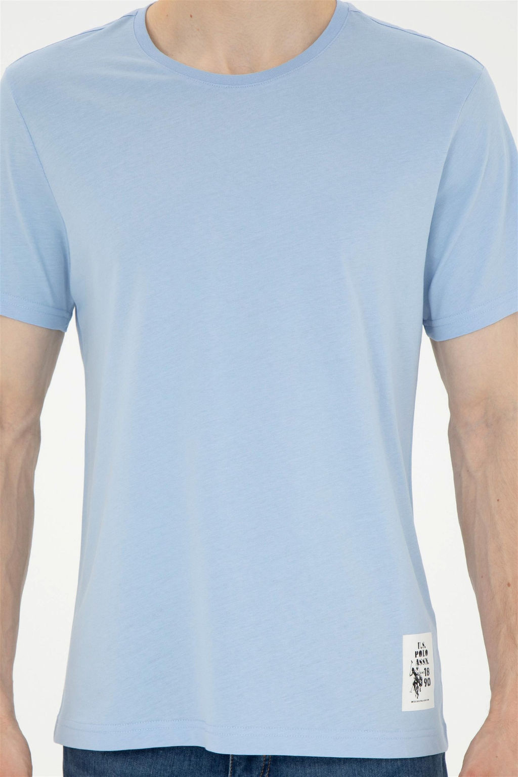 Мужская голубая футболка - U.s. polo assn фото 6
