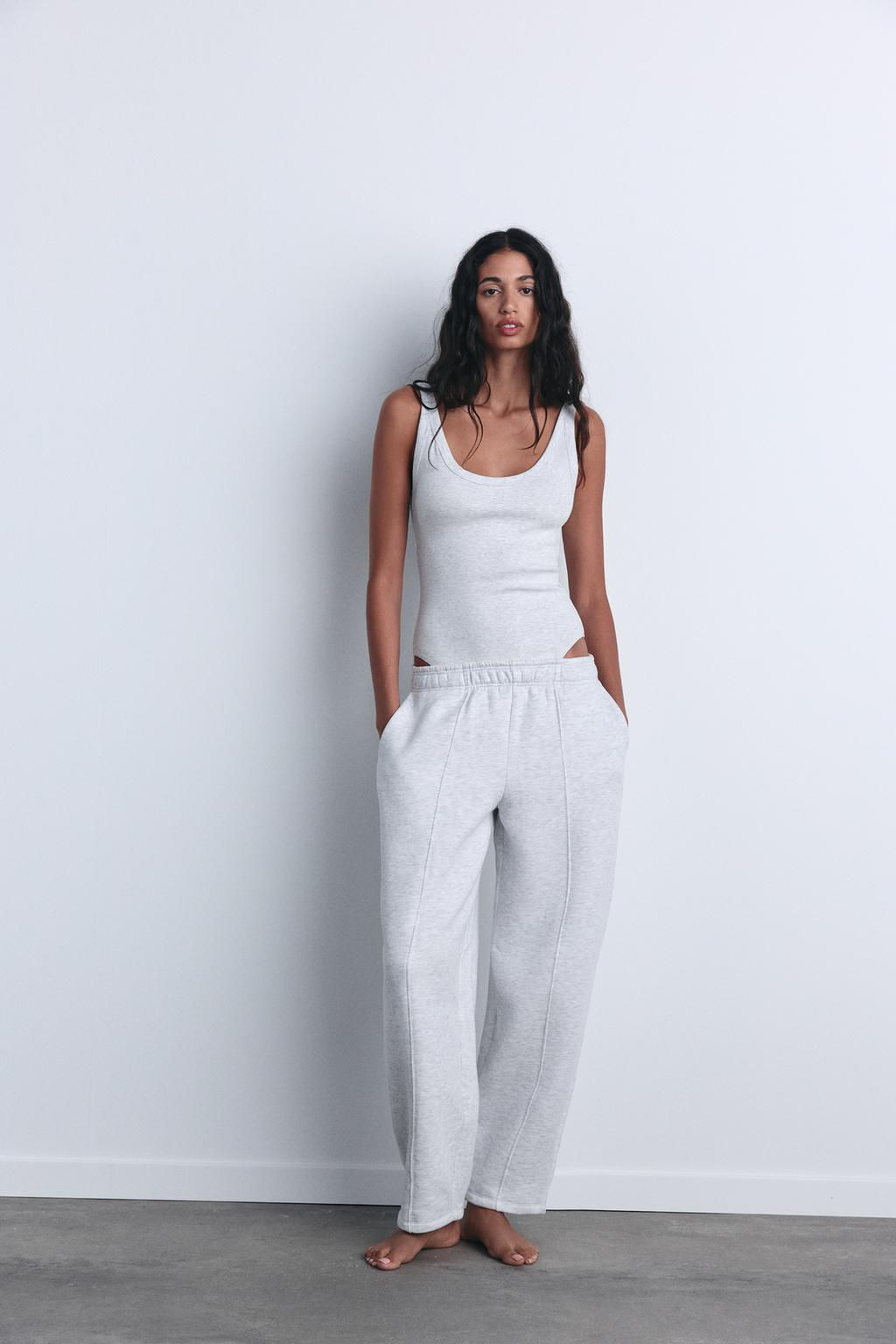 CARROT FIT PLUSH TROUSERS - Zara фото 47