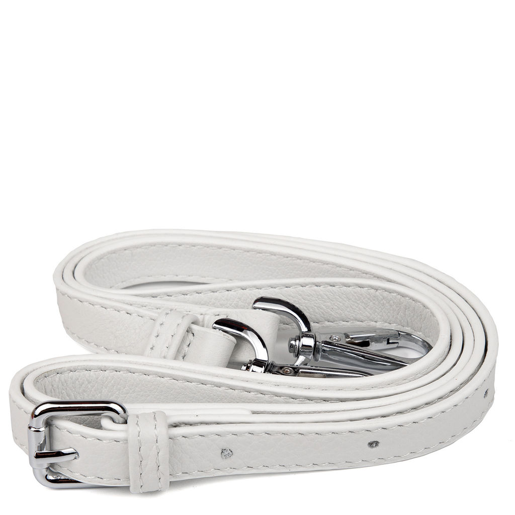 Y9028B white, женская кожаная сумка "Кросс-боди" Barcelo Biagi