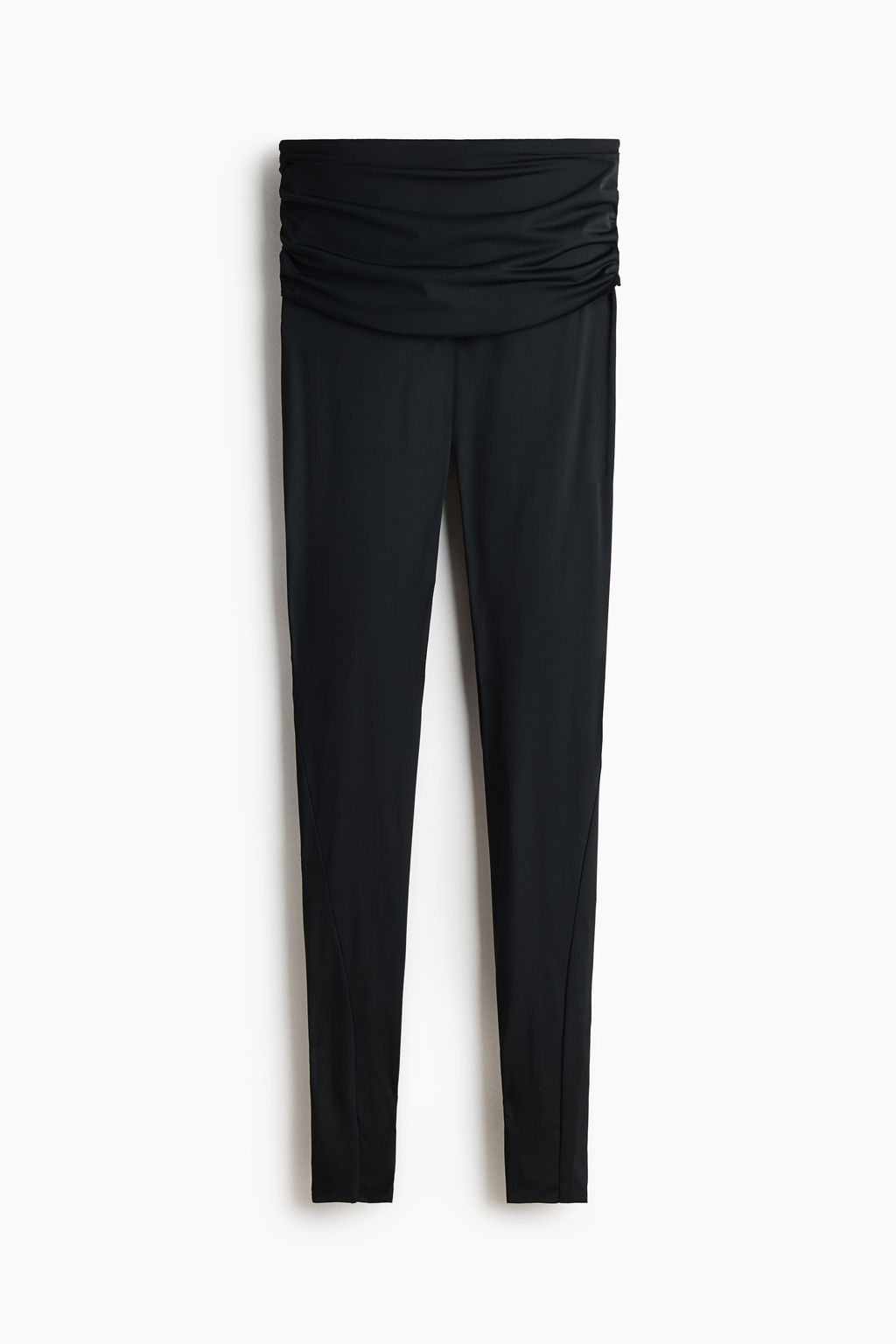 Leggings con panel drapeado