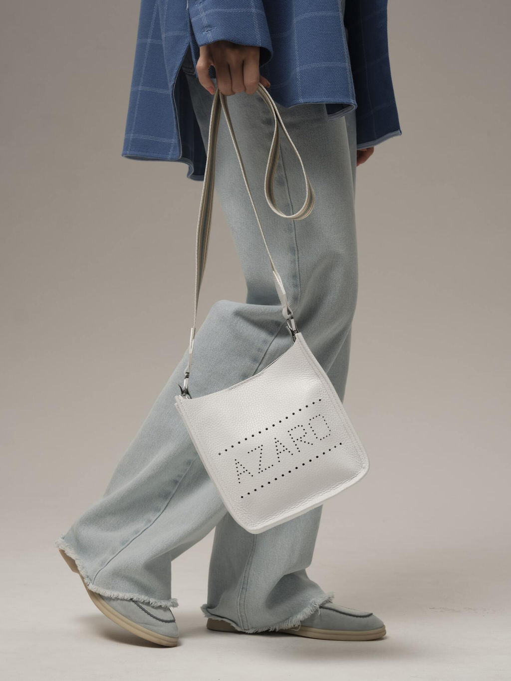 Сумка на плечо Azaro 30996 белый/полоска