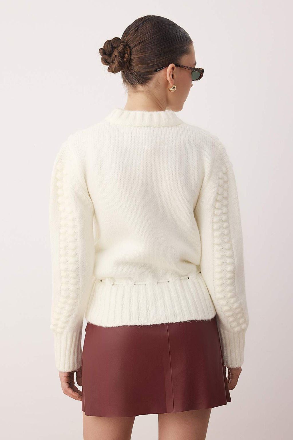 Ekru Yumusak Dokulu Nak?sl? Triko H?rka TWOAW26HI00138