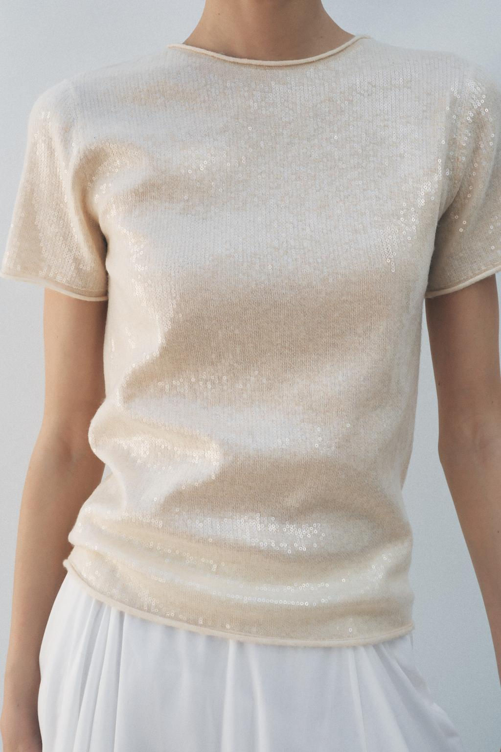 SEQUIN KNIT SWEATER - Zara фото 18