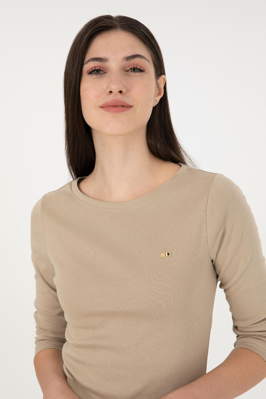 Женский свитшот светлого цвета хаки Неожиданная скидка в корзине - U.s. polo assn фото 2