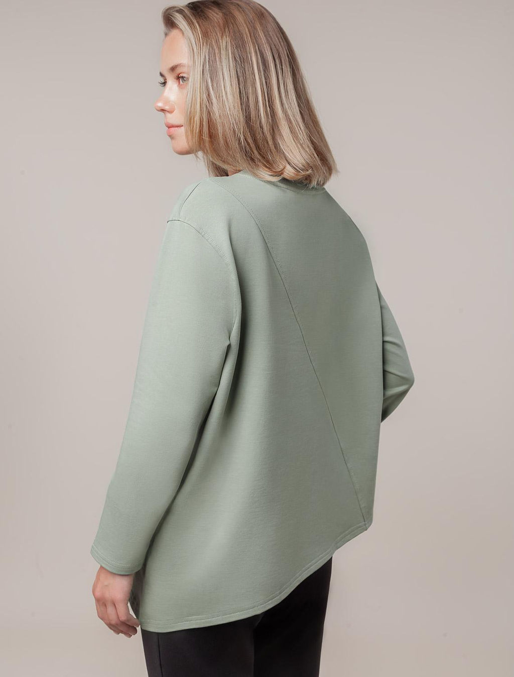 VILATTE / Джемпер из премиального футера двухнитки фото 5