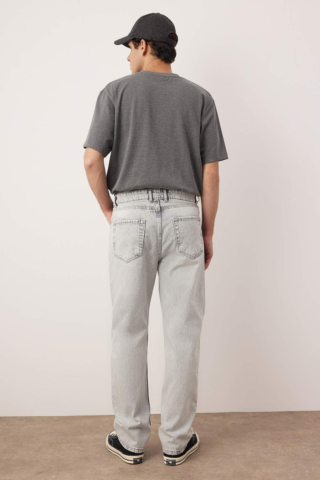 TRENDYOL MAN Ac?k Mavi %100 Pamuk Baggy Fit Jeans Bol Kot Pantolon TMNAW24JE00027 - Trendyolmilla фото 78