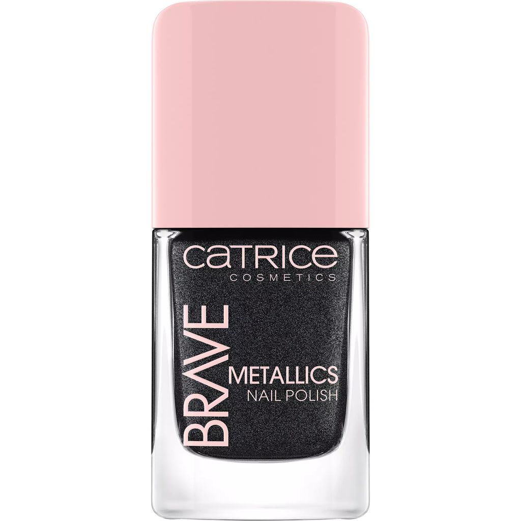 CATRICE Лак для ногтей Brave Metallics Nail Polish, 01 черный 10,5 мл