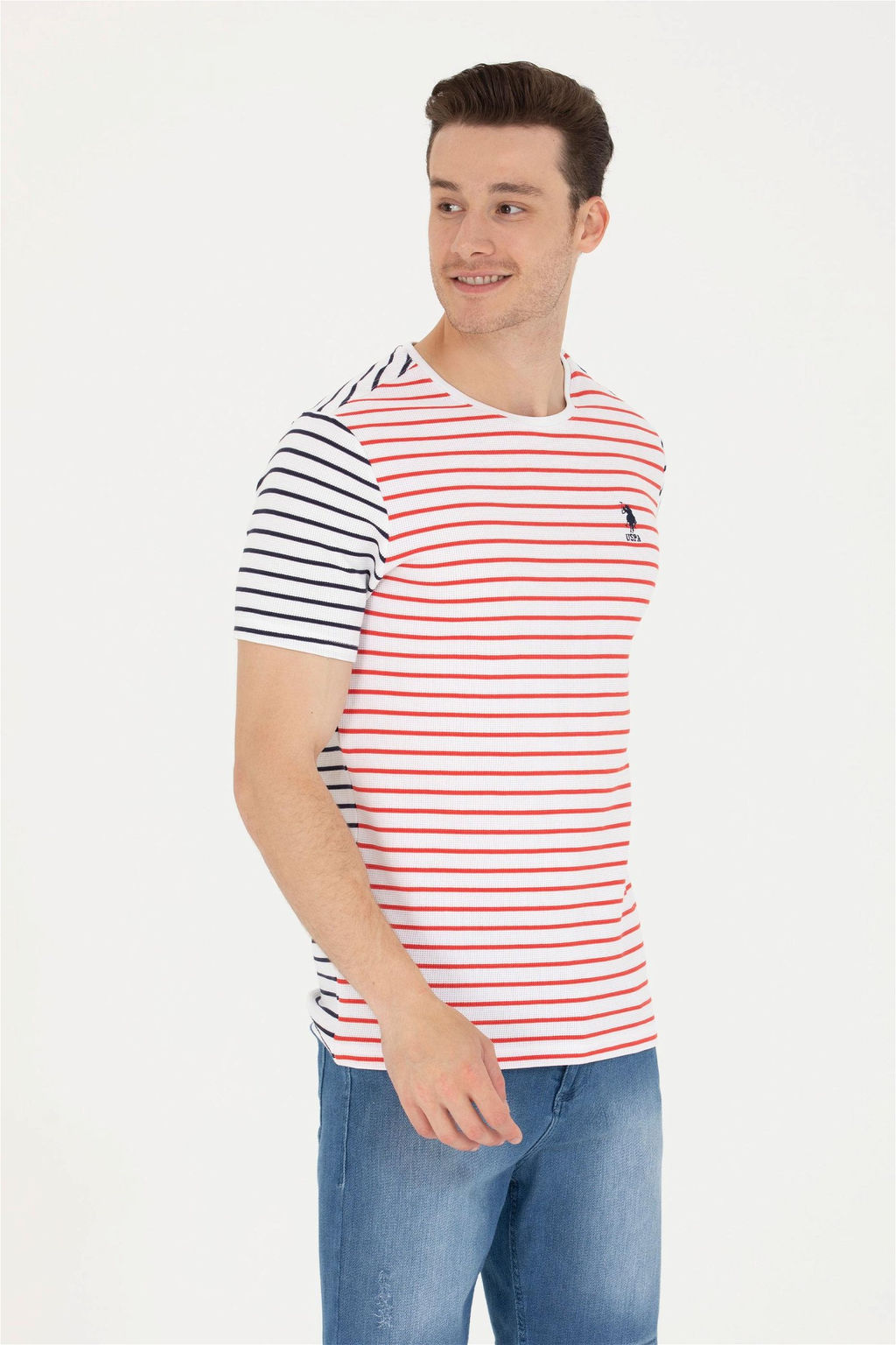 U. S. Polo Assn Мужская красная футболка с круглым вырезом - U.s. polo assn фото 10