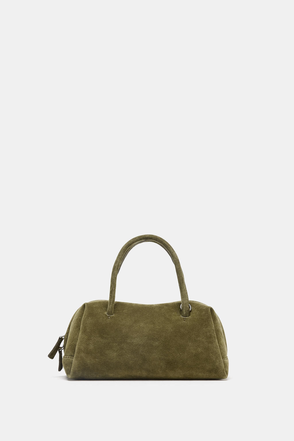 SPLIT SUEDE BOWLING BAG - Zara фото 3