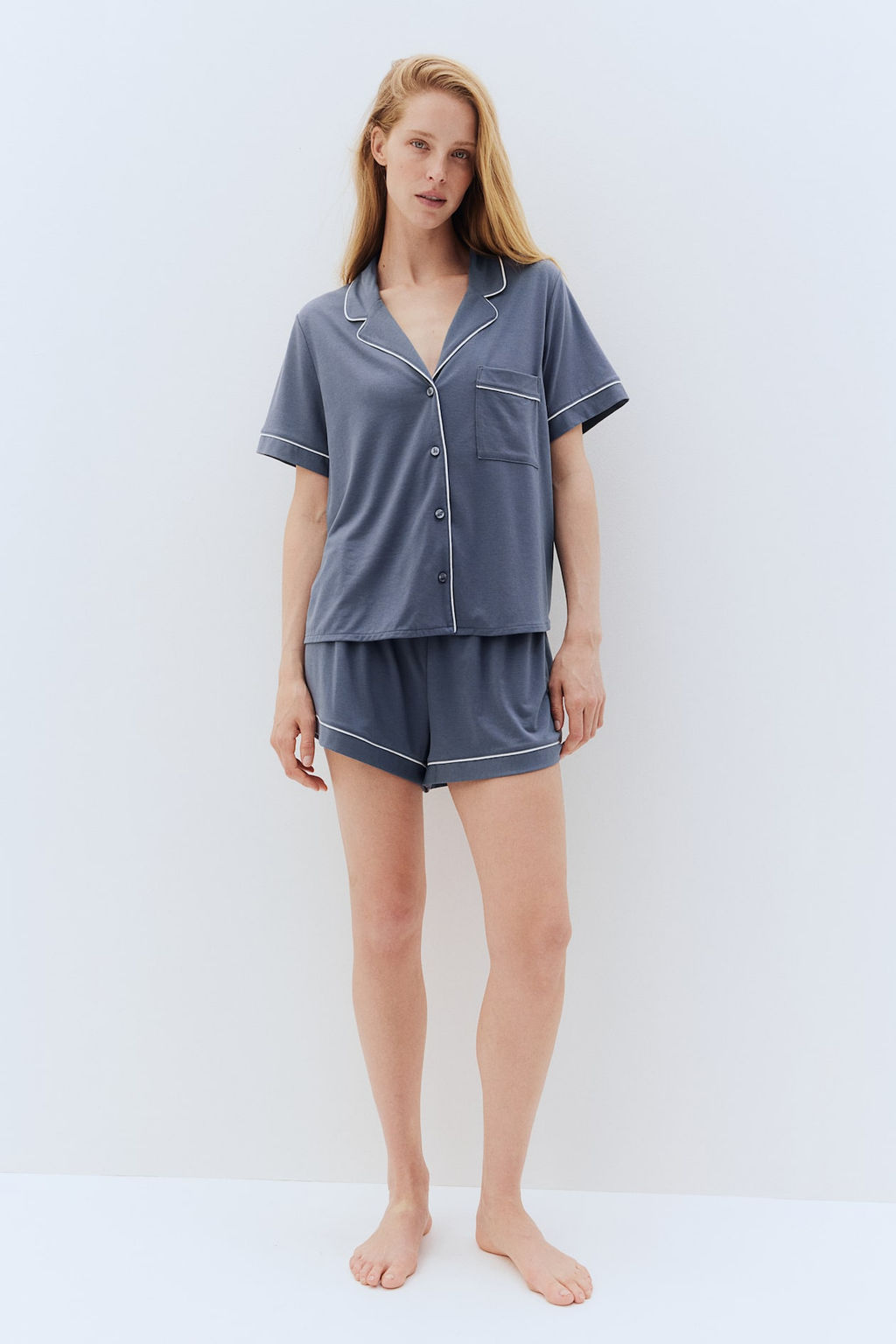 Camisa y pantalon corto de pijama - H&m фото 3