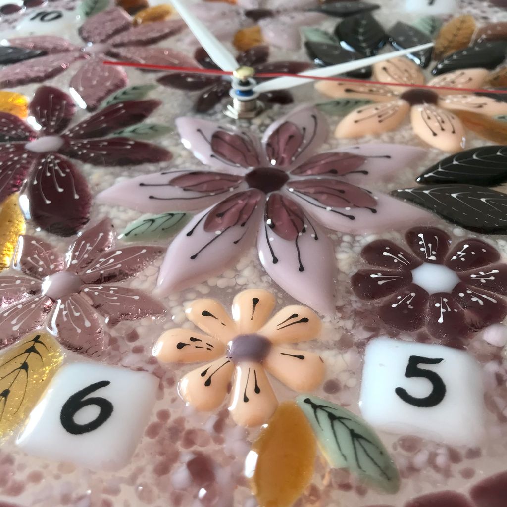 Настенные часы Сиреневые - Стрекоза фото 7