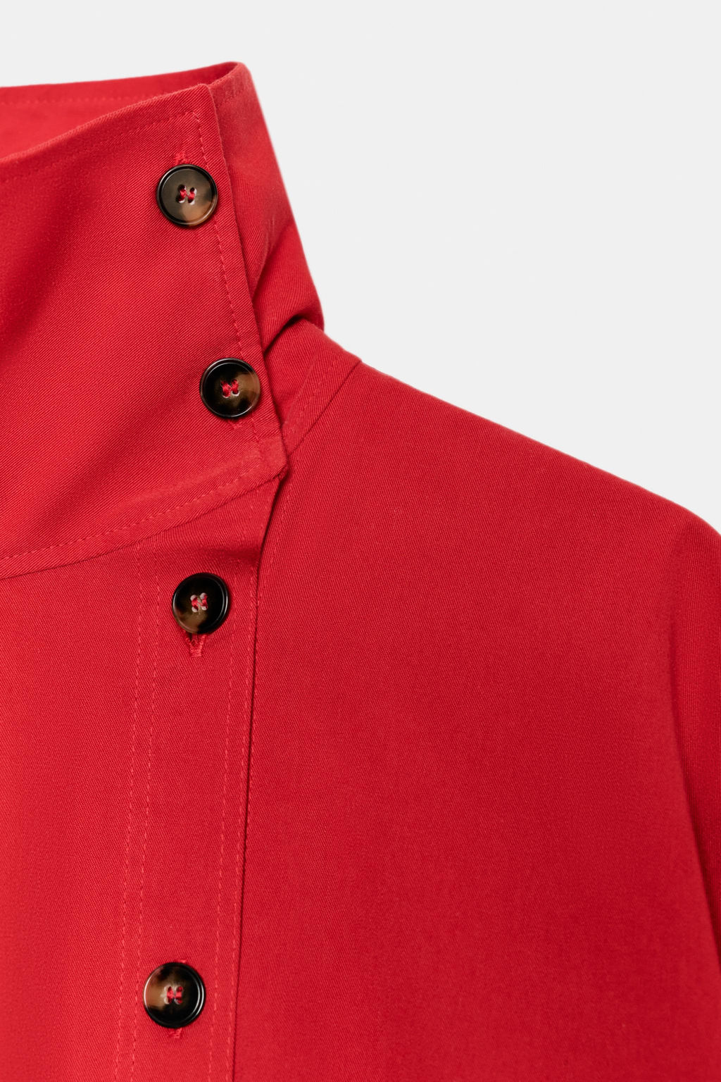 HIGH NECK WRAP SHIRT - Zara фото 13