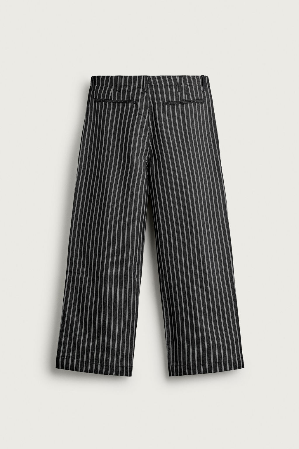 PANTAL?N DENIM ALGOD?N - LINO RAYAS / Azul - Zara фото 6