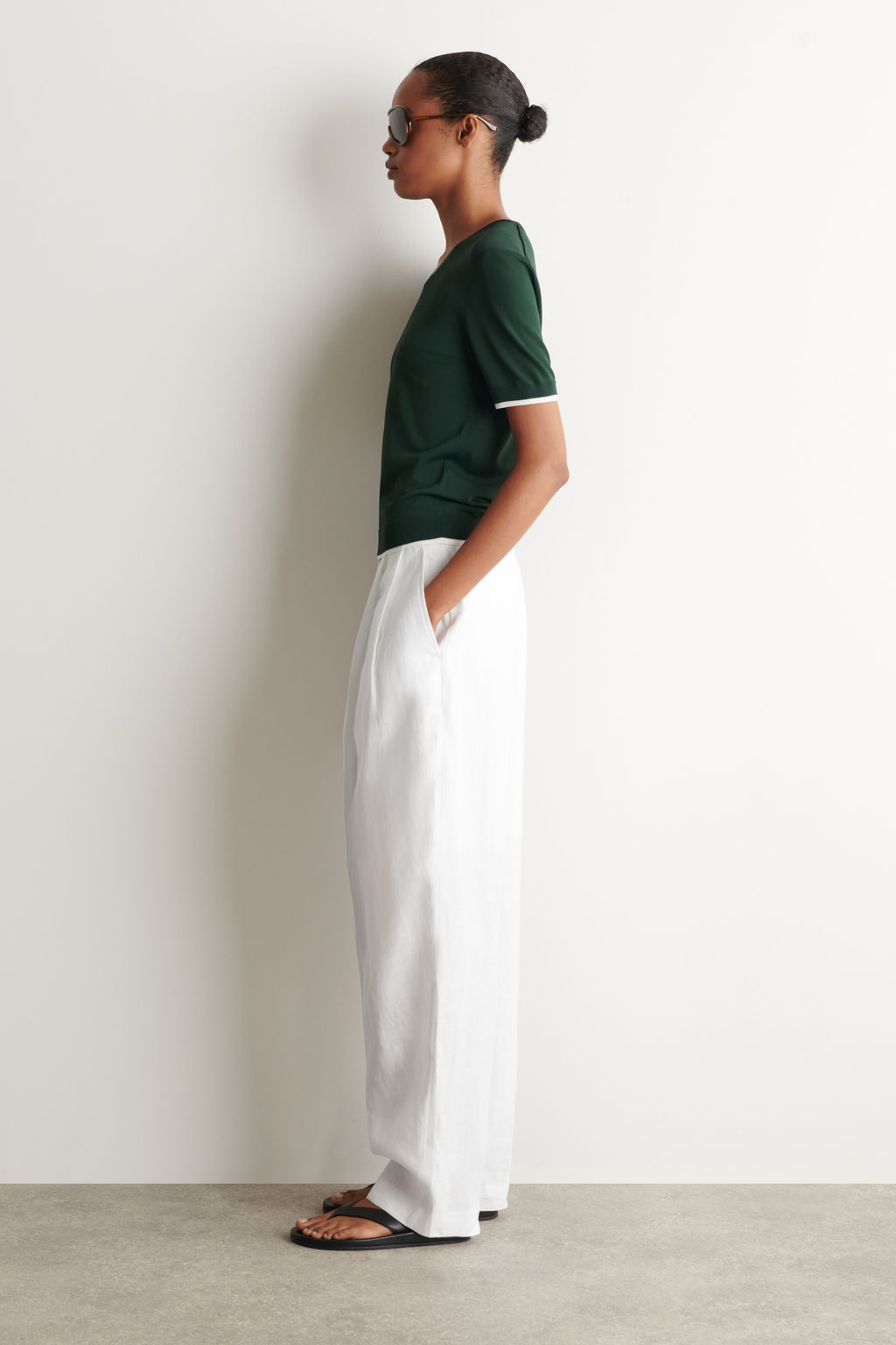 CAMISETA DE PUNTO CON DETALLE EN CONTRASTE - H&m фото 5