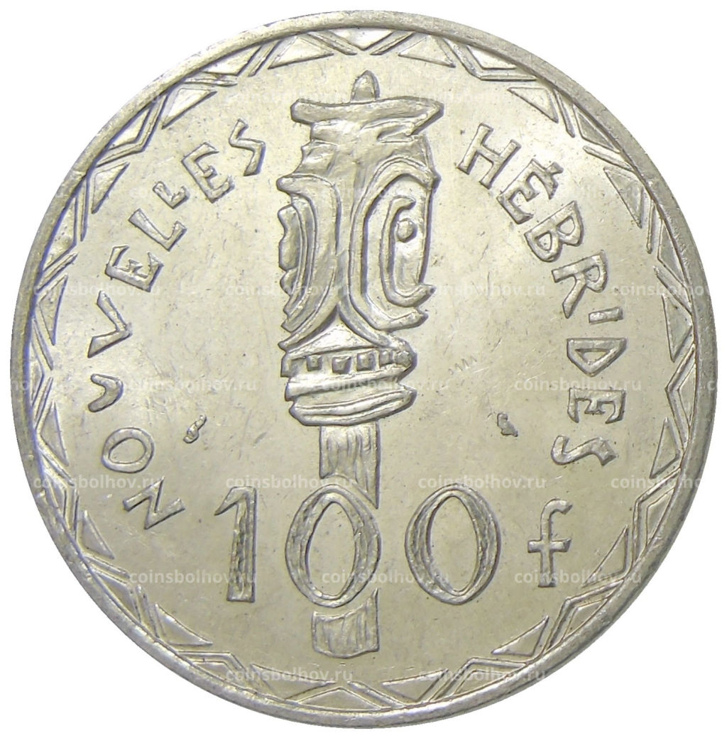100 франков 1966 года Новые Гебриды