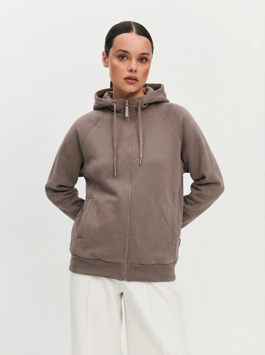 Толстовка женская 25234-532 футер кофейный