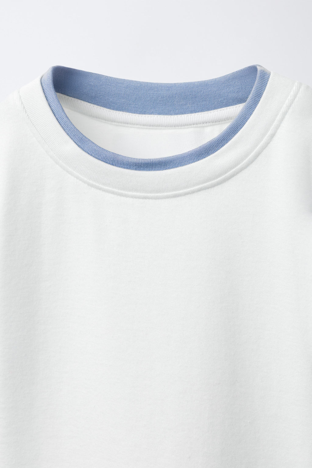 CAMISETA DOBLE CON MODAL / Blanco - Zara фото 3