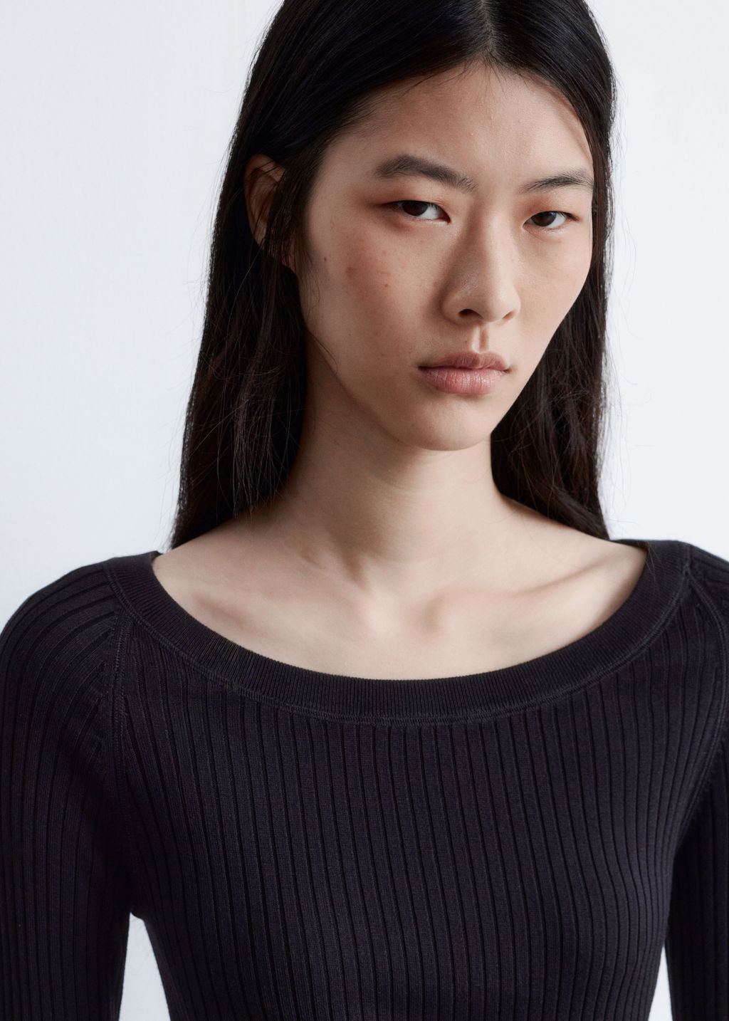 Top en punto de canal? con cuello barco - H&m фото 4