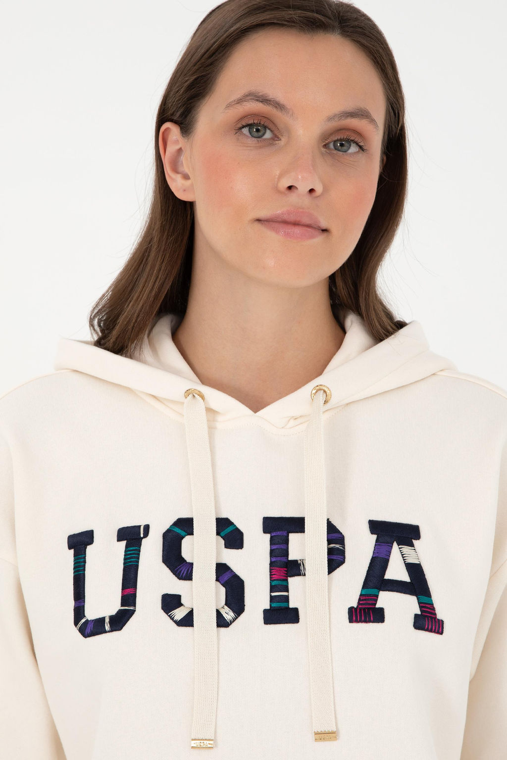 Женский кремовый свитшот - U.s. polo assn фото 2