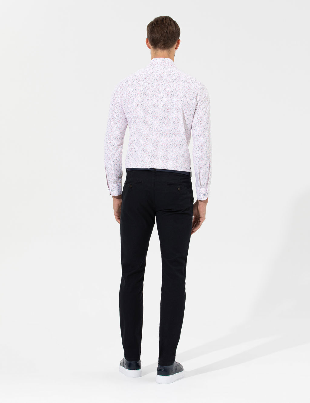 Siyah Slim Fit Chino Pantolon