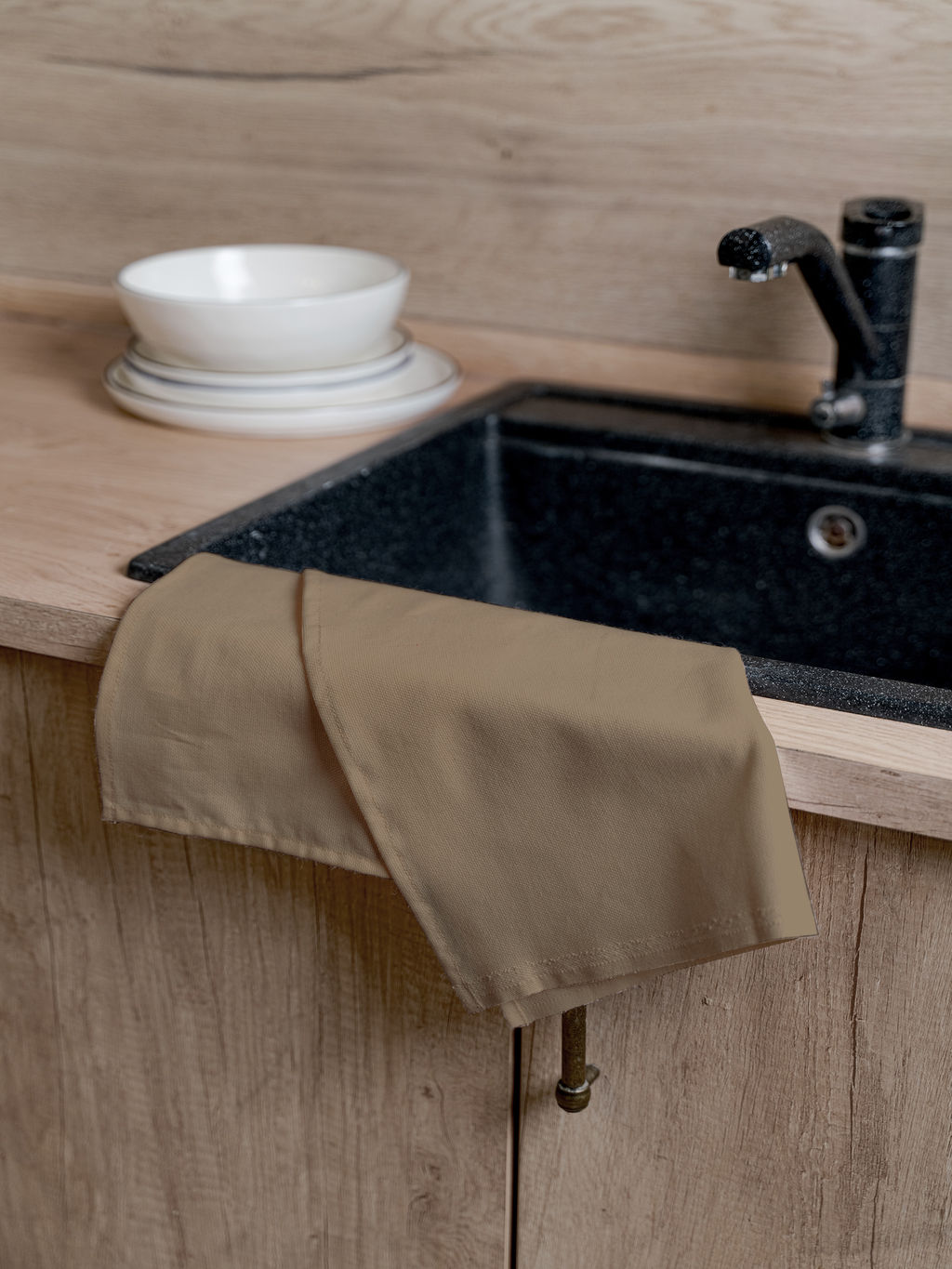 Набор полотенец 70х40 2шт ДОМОСФЕРА Рогожка 16150 какао/70х40