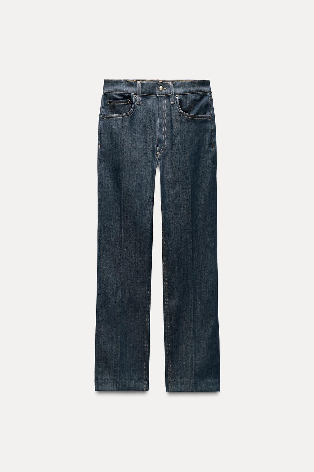 ZW COLLECTION HIGH-WAIST BOOTCUT CROPPED JEANS - Zara фото 15