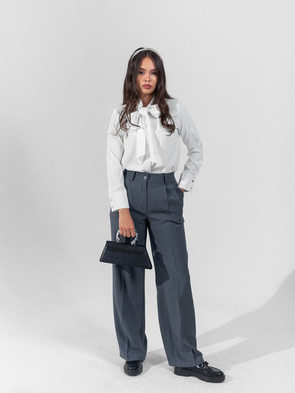 Блузка Юстина (белый) - Nadi bordo фото 2