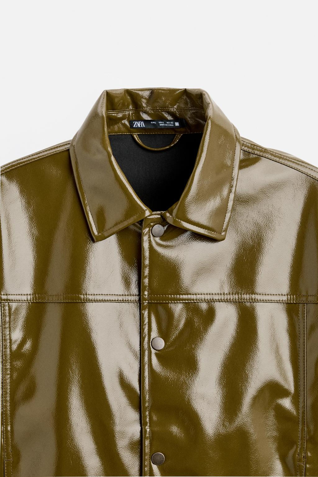 VINYL FINISH JACKET - Zara фото 9