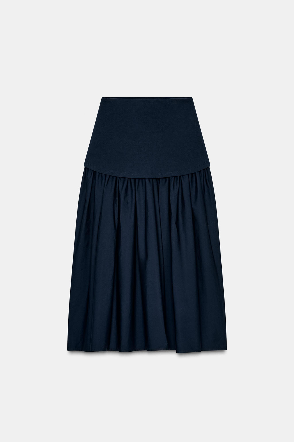 COMBINED INTERLOCK MIDI SKIRT - Zara фото 4