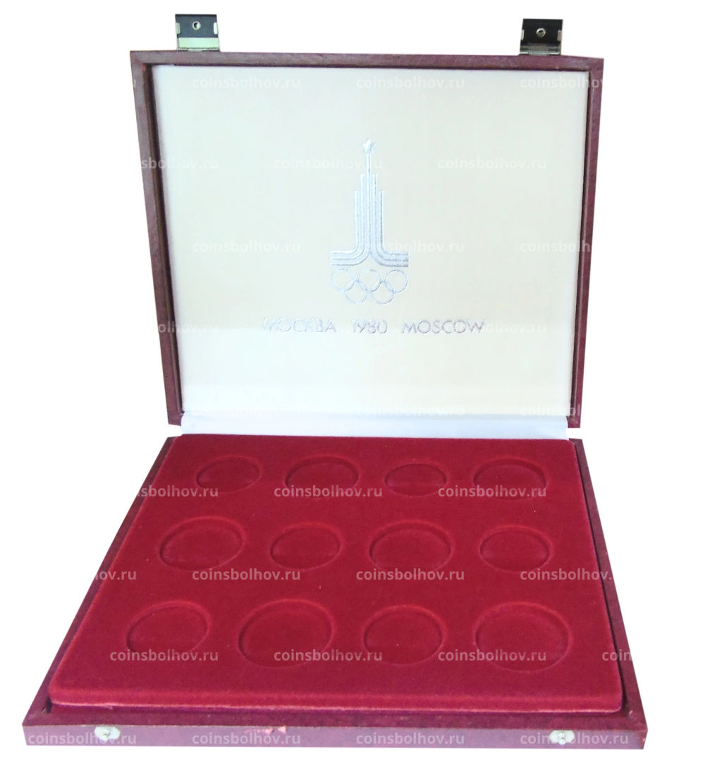 Коробка для монет номиналом 5 и 10 рублей Олимпиада-80 (б\у)