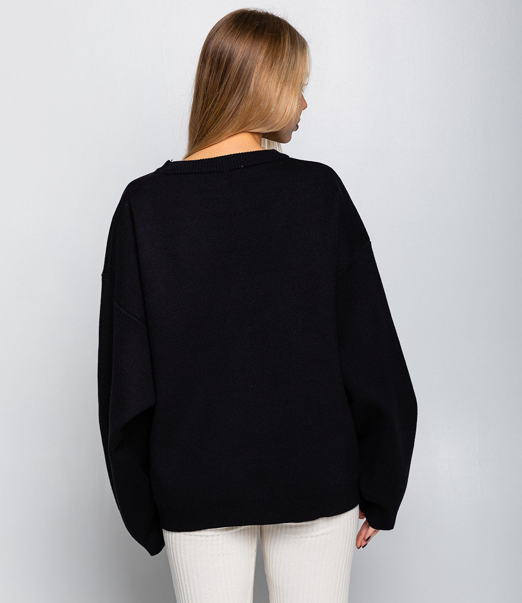 Джемпер #БШ2892, чёрный - Dommod фото 3